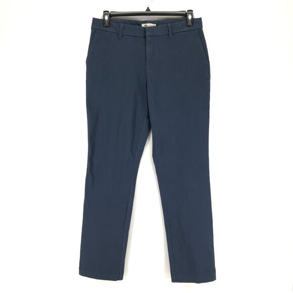 NEW Dickies Perfect Shape Straight Fit Pants Women's Size 12 Navy Blue Stretch - Picture 1 of 10